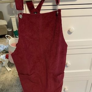 Overall Corduroy Dress